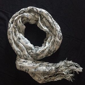 Peace sign scarf